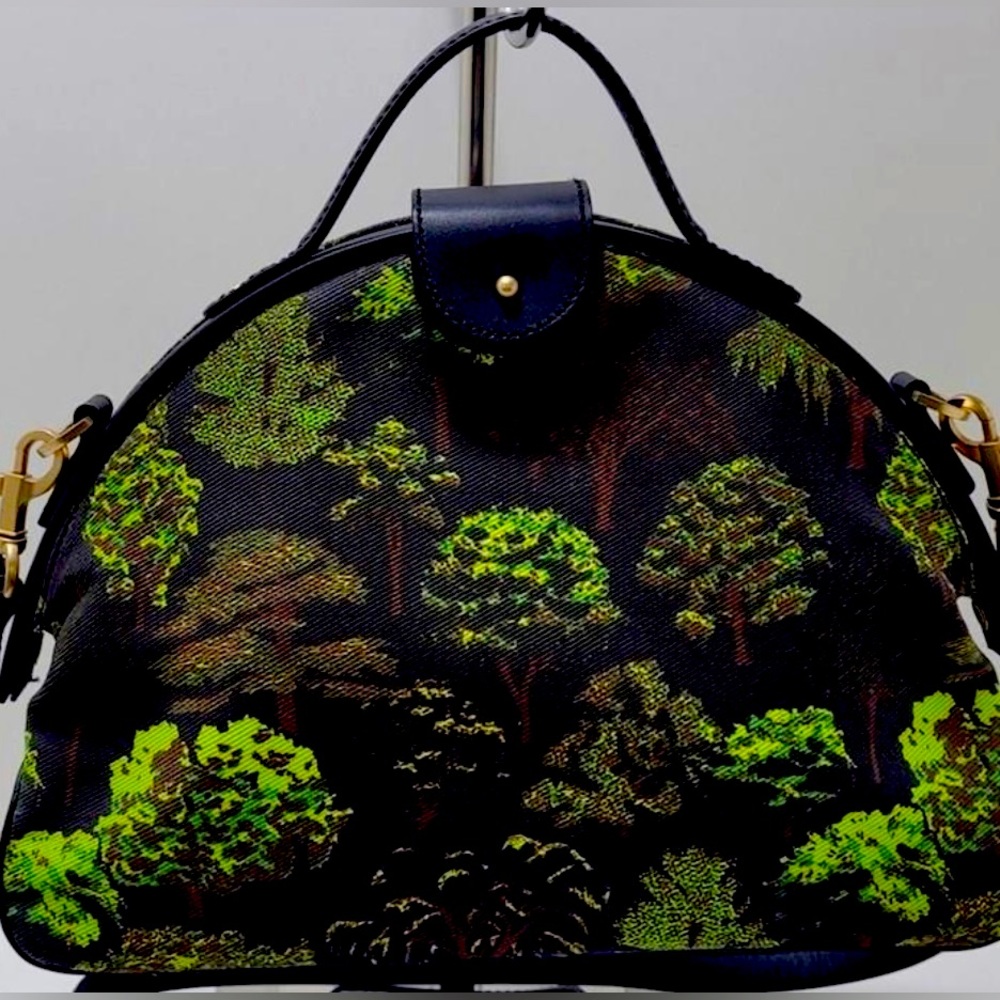 Kate Spade Purse Bowler Bag Trees Handbag